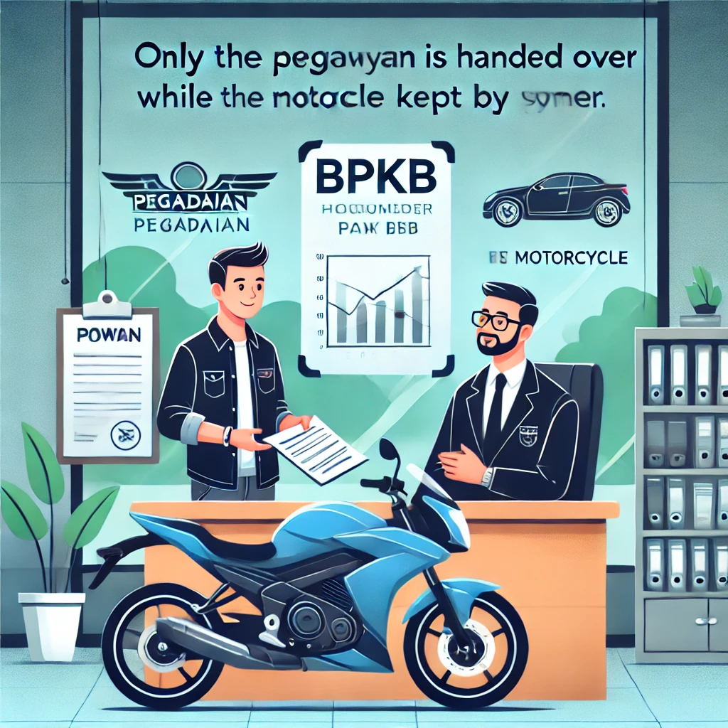 Gadai BPKB Motor di Pegadaian Apakah Motor Ditahan